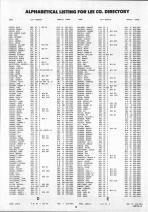 Landowners Index 004, Lee County 1991